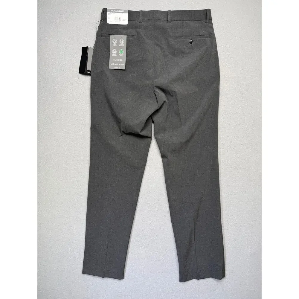 Michael Kors Men's Classic Fit Fall Pattern Pants  Dark Gray 32x32 $95